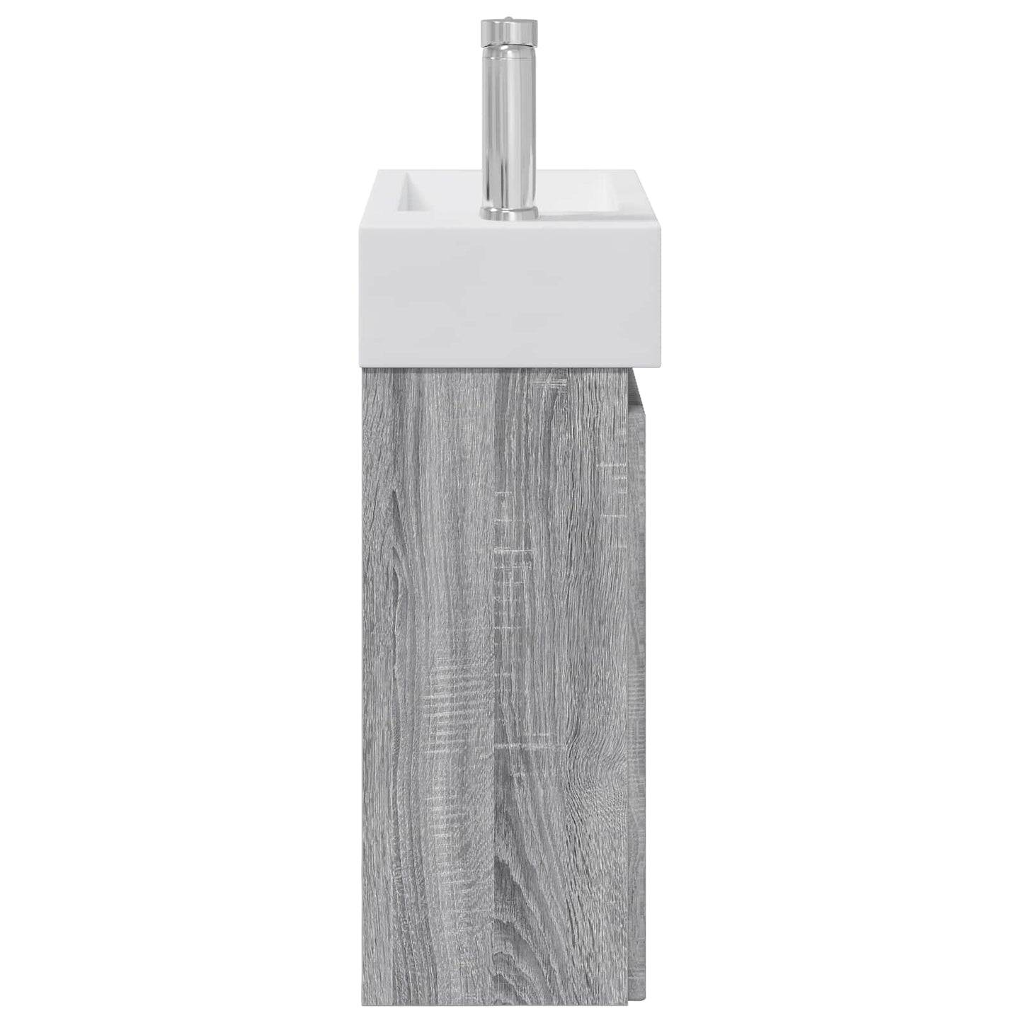 vidaXL Μονάδα μπάνιου με βρύση Γκρι Sonoma 45,5 x 25,5 x 84 εκ
