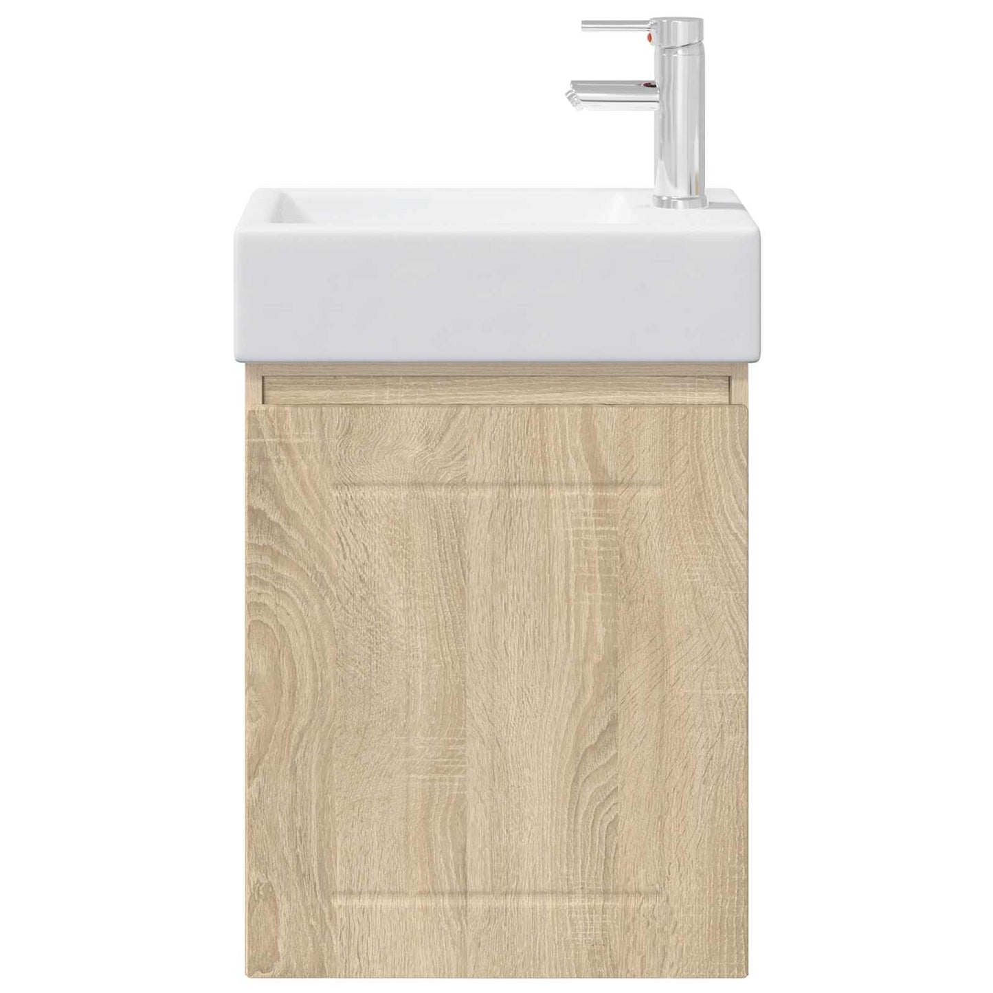 vidaXL Μονάδα μπάνιου με βρύση Sonoma Δρυς 45,5 x 25,5 x 84 εκ