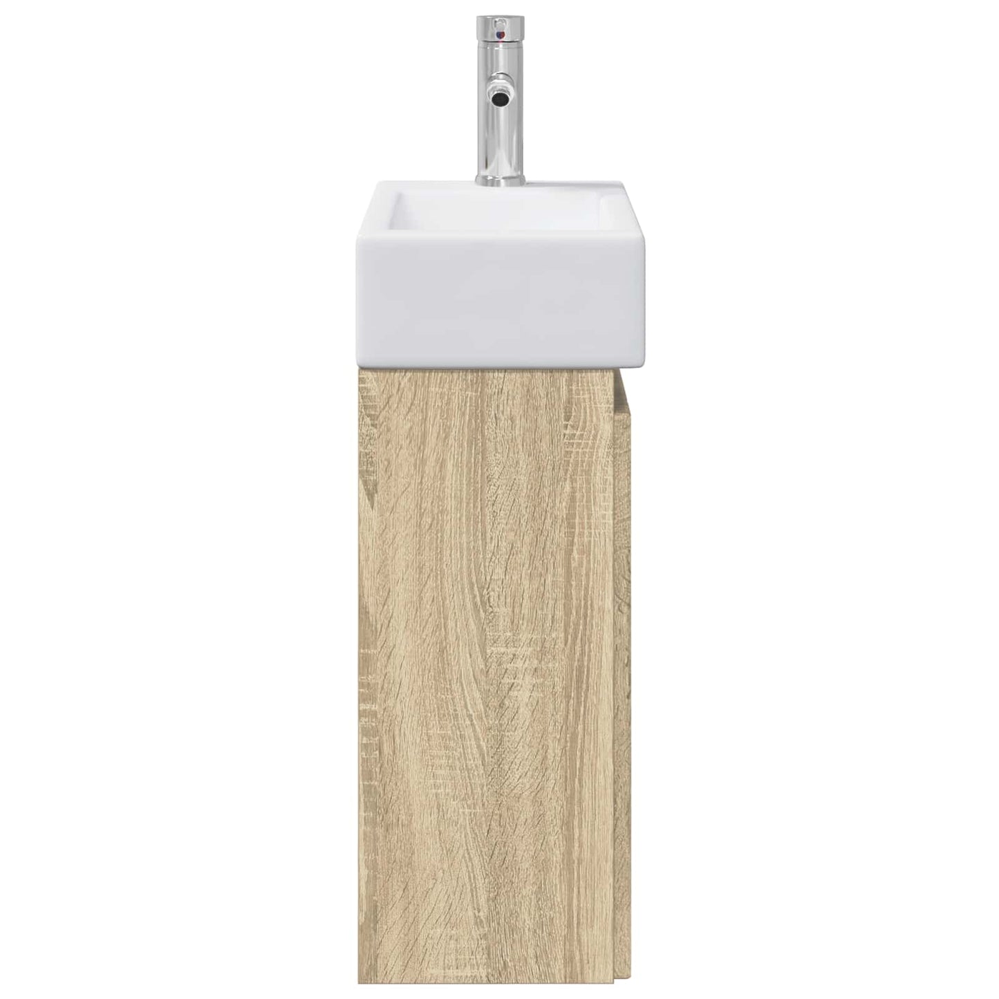 vidaXL Μονάδα μπάνιου με βρύση Sonoma Δρυς 45,5 x 25,5 x 84 εκ