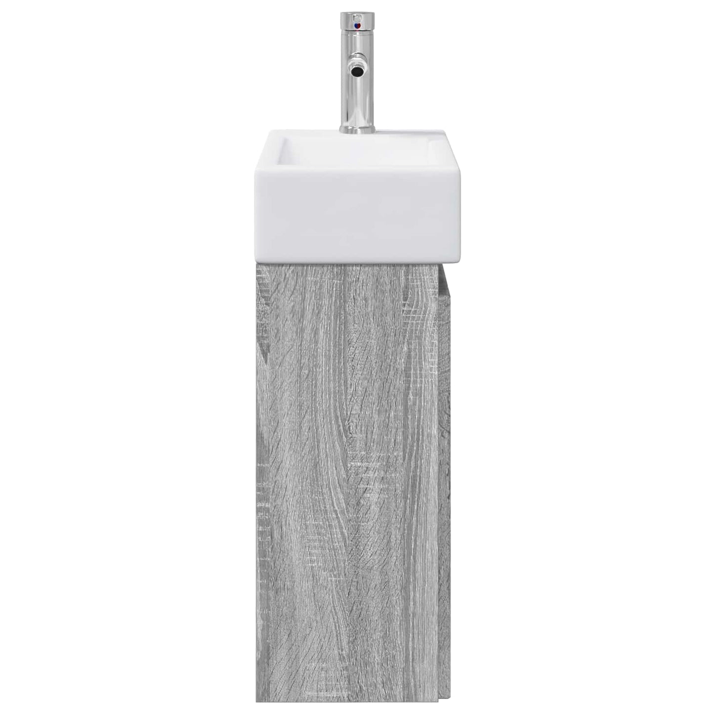 vidaXL Μονάδα μπάνιου με βρύση Γκρι Sonoma 45,5 x 25,5 x 84 εκ