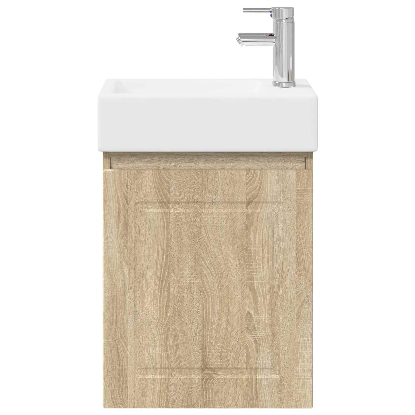 vidaXL Μονάδα μπάνιου με βρύση Sonoma Δρυς 45,5 x 22,5 x 84 εκ