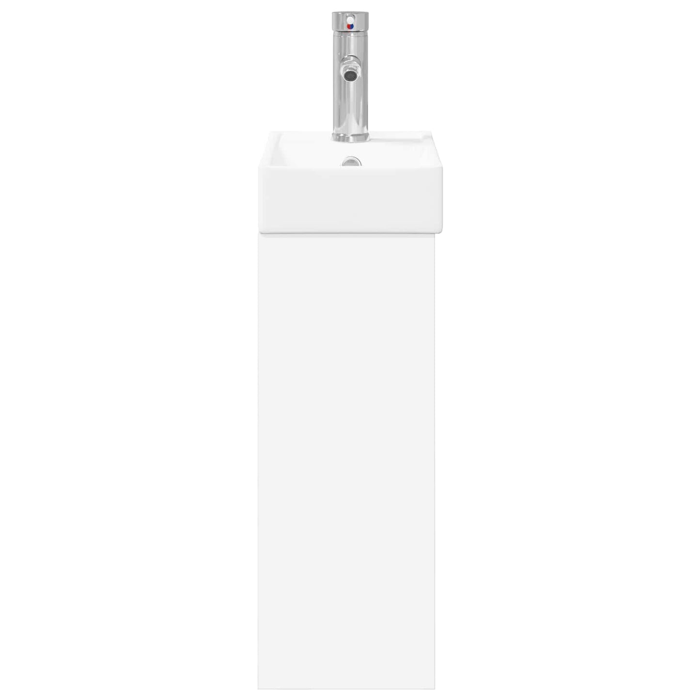 vidaXL Μονάδα μπάνιου με βρύση Λευκό 40,5 x 22,5 x 62 εκ.