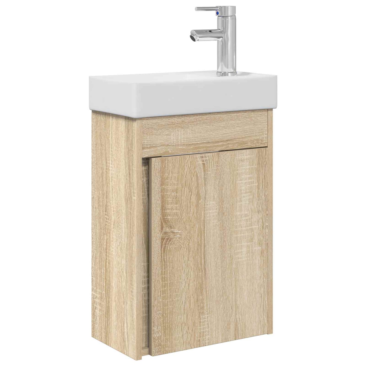 vidaXL Μονάδα μπάνιου με βρύση Sonoma Δρυς 40,5 x 22,5 x 62 εκ.