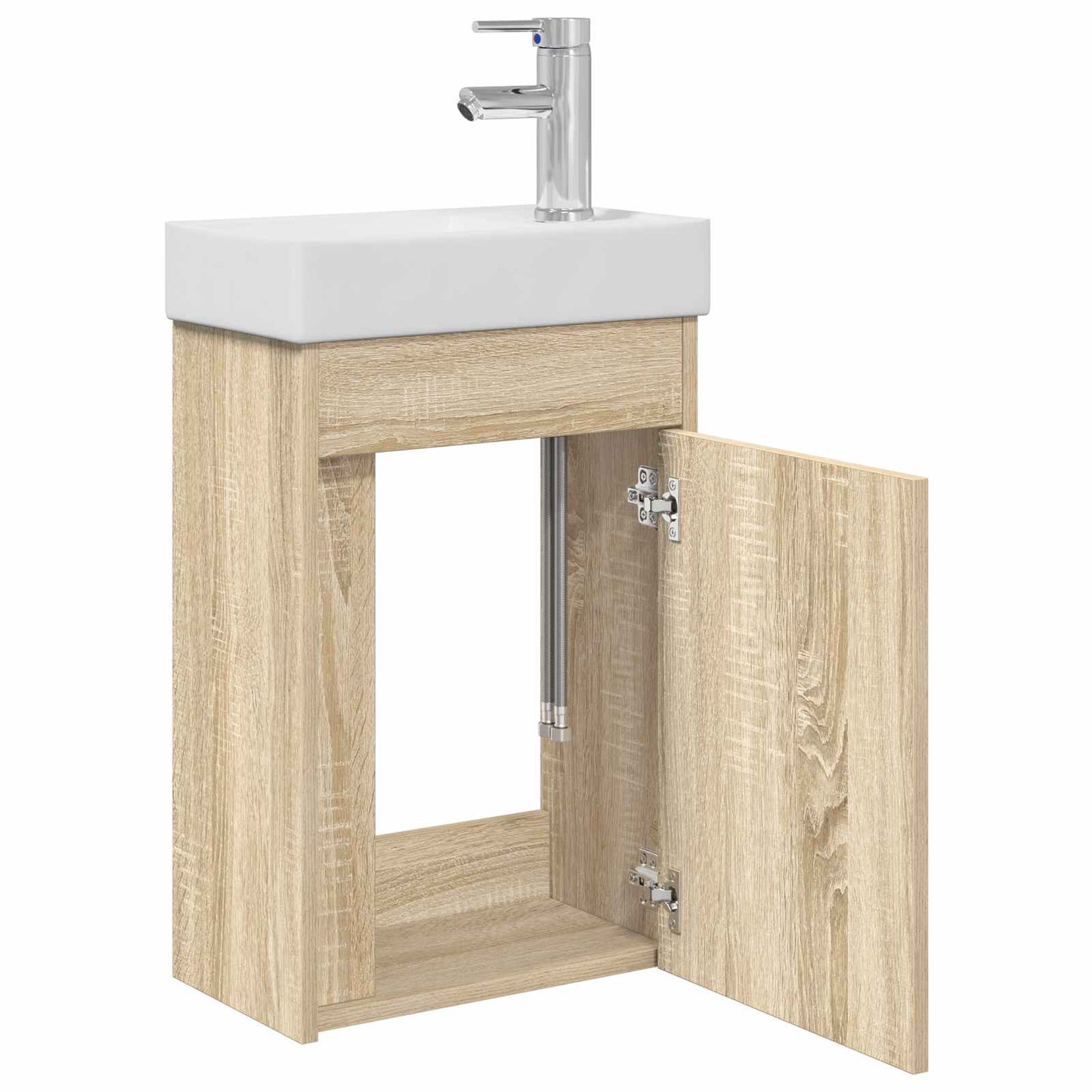 vidaXL Μονάδα μπάνιου με βρύση Sonoma Δρυς 40,5 x 22,5 x 62 εκ.