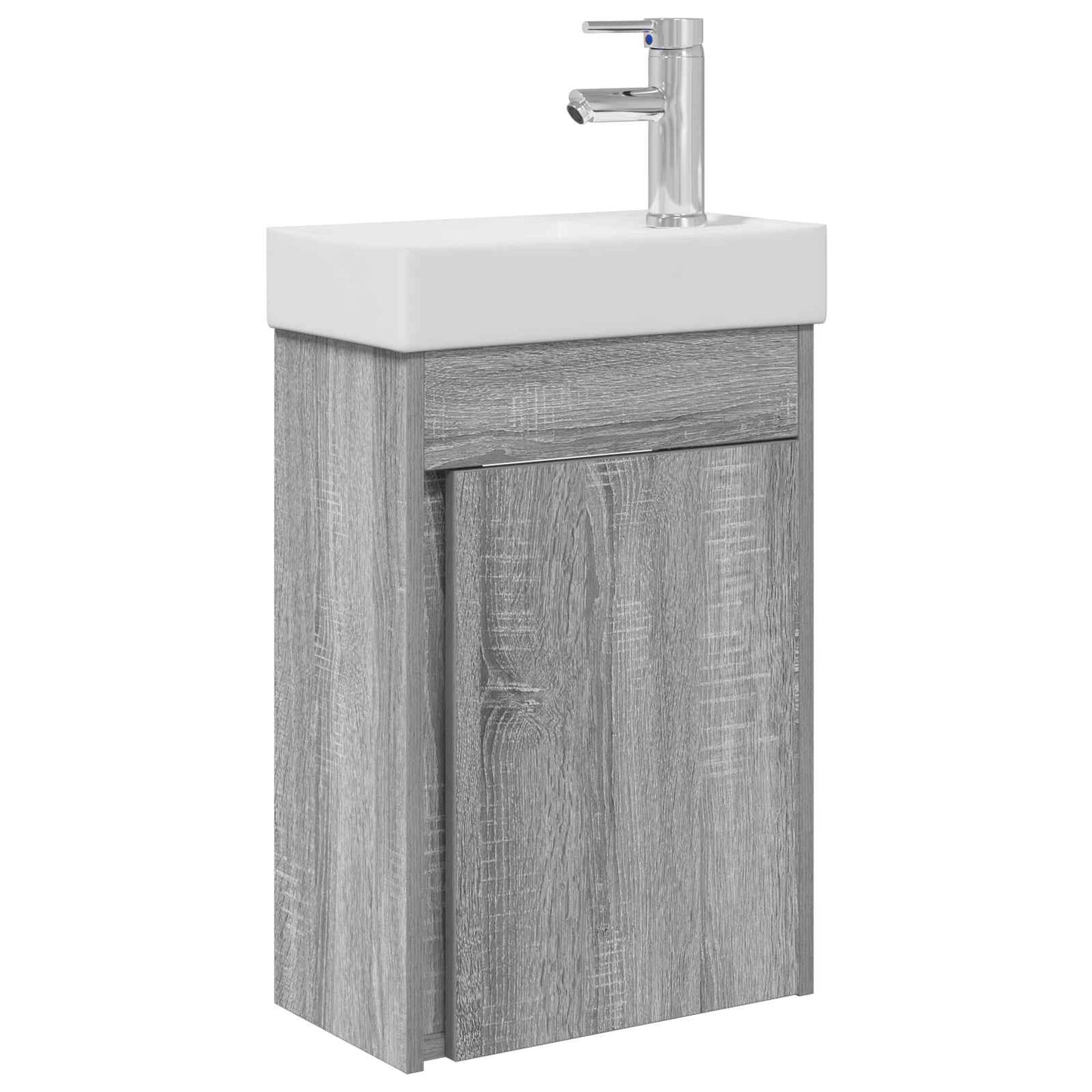 vidaXL Μονάδα μπάνιου με βρύση Γκρι Sonoma 40,5 x 22,5 x 62 εκ.