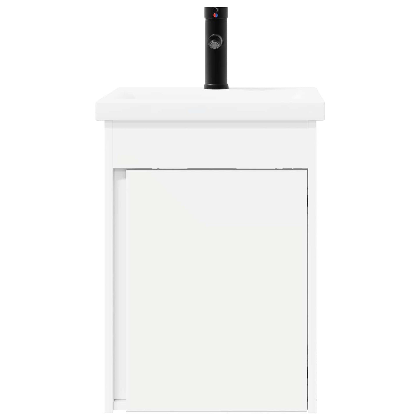 vidaXL Μονάδα μπάνιου με βρύση Λευκός 42 x 40 x 74,5 εκ