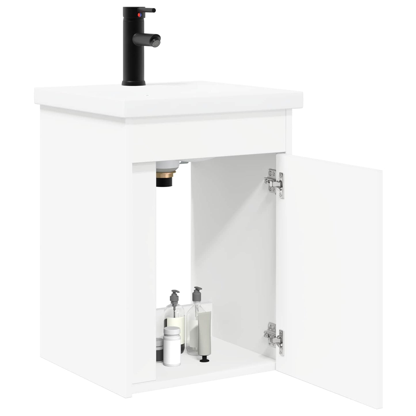 vidaXL Μονάδα μπάνιου με βρύση Λευκός 42 x 40 x 74,5 εκ
