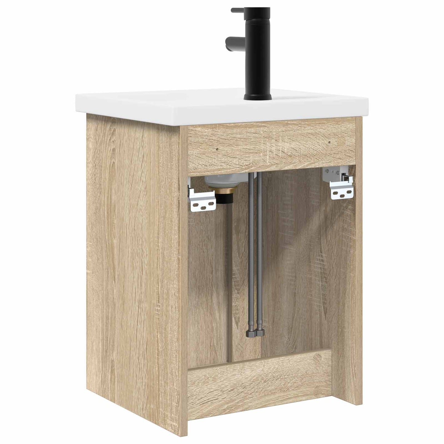 vidaXL Μονάδα μπάνιου με βρύση Sonoma Δρυς 42 x 40 x 74,5 εκ