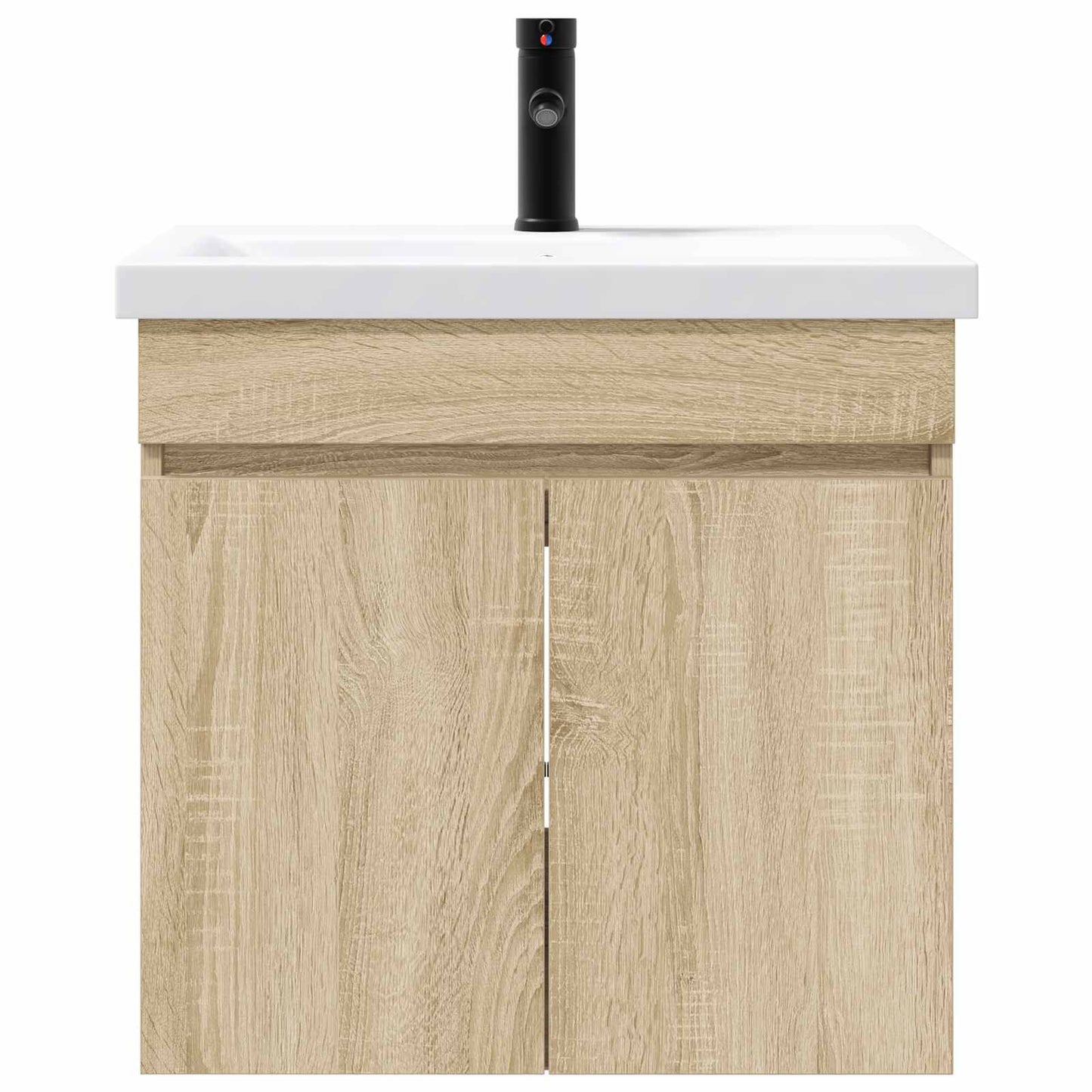 vidaXL Μονάδα μπάνιου με βρύση Sonoma Δρυς 61 x 40 x 74,5 εκ.