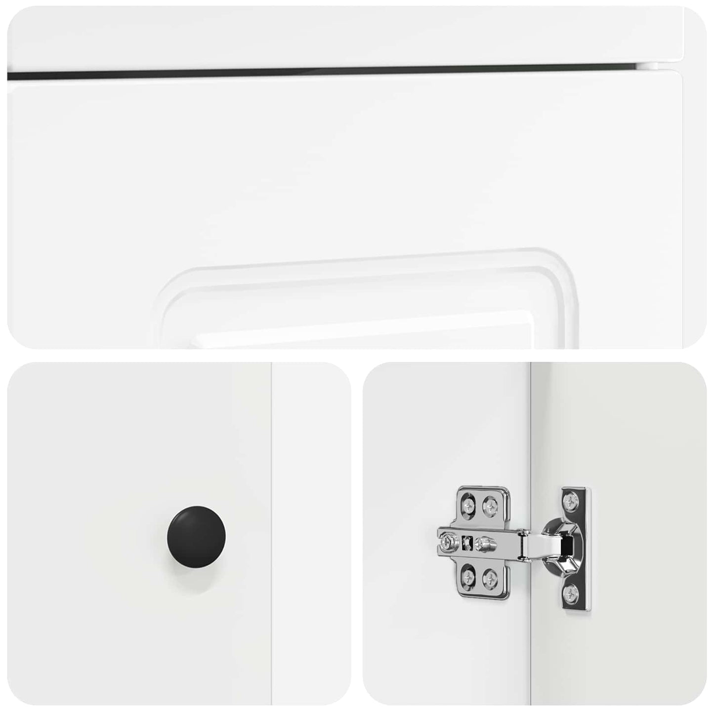 vidaXL Καθρέφτης μπάνιου με νιπτήρα Λευκό 42 x 40 x 84,5 εκ