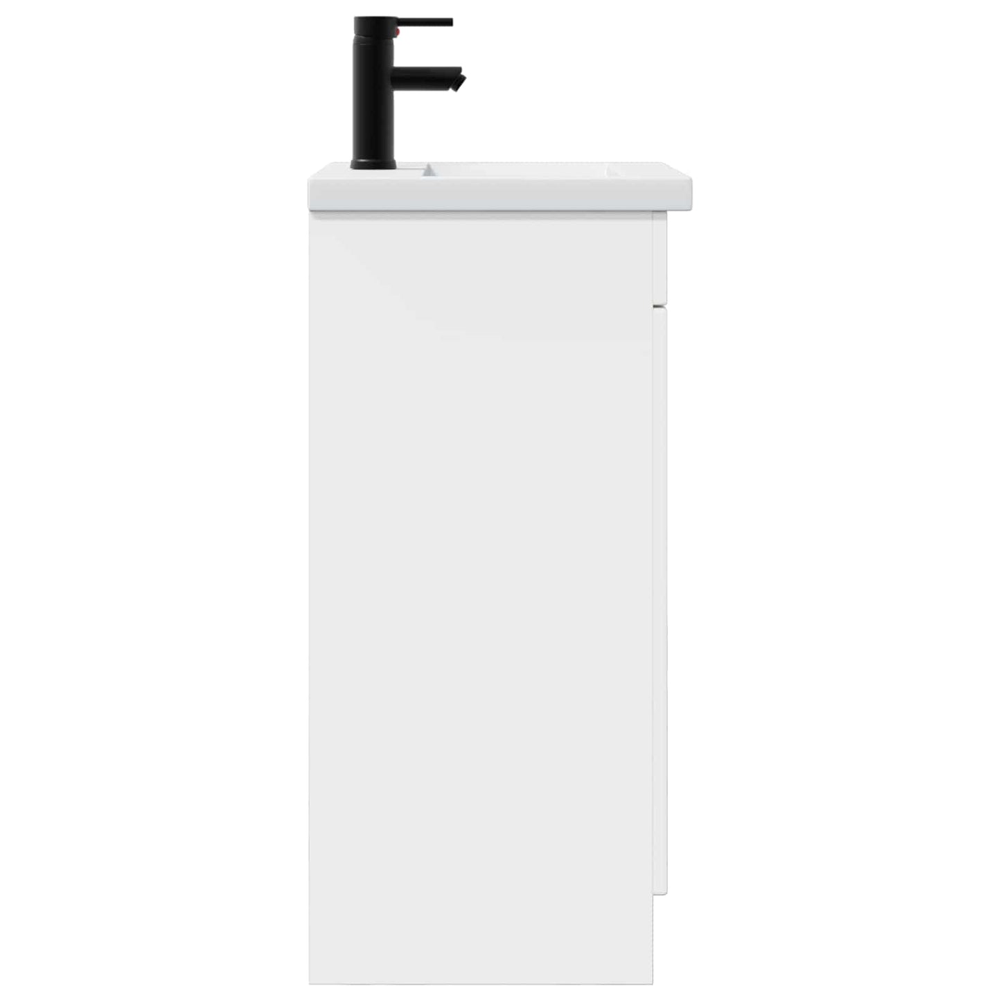 vidaXL Καθρέφτης μπάνιου με νιπτήρα Λευκό 42 x 40 x 84,5 εκ