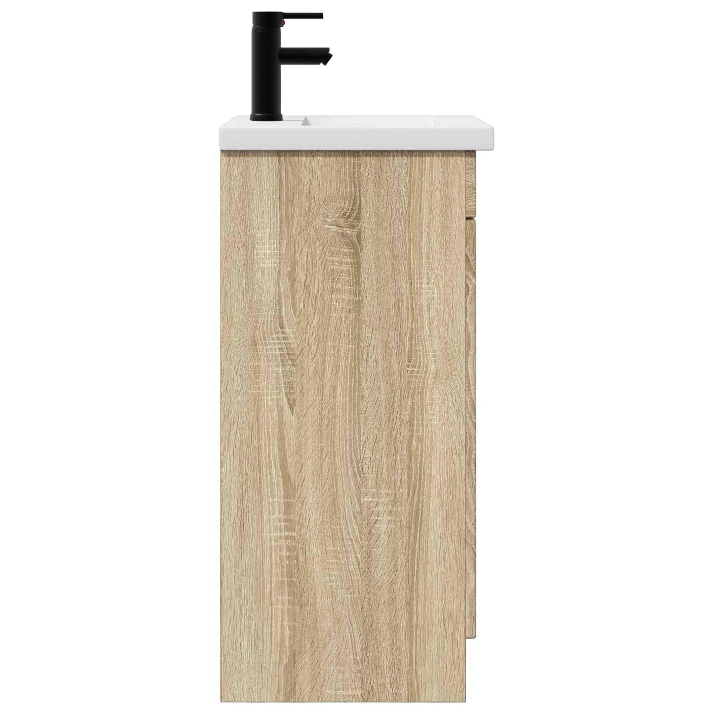 vidaXL Καθρέφτης μπάνιου με νιπτήρα Sonoma Δρυς 42 x 40 x 84,5 εκ