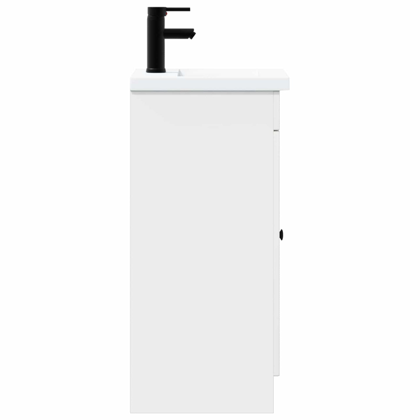 vidaXL Καθρέφτης μπάνιου με νιπτήρα Λευκό 42 x 40 x 84,5 εκ