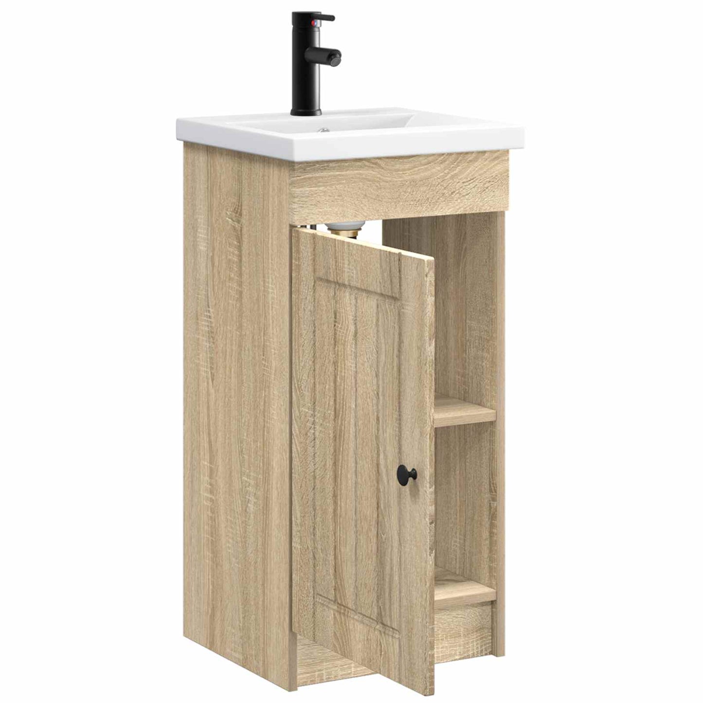 vidaXL Καθρέφτης μπάνιου με νιπτήρα Sonoma Δρυς 42 x 40 x 84,5 εκ