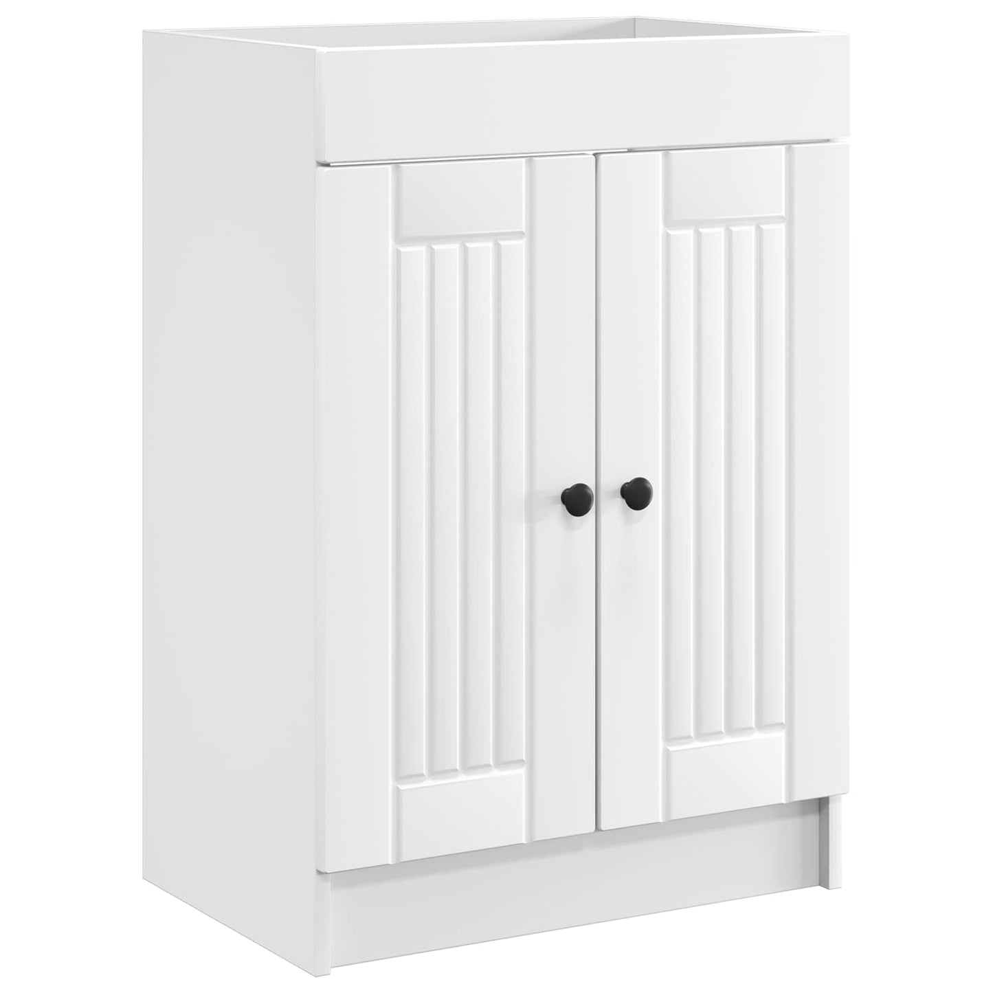 vidaXL Ντουλάπι κάτω από τον νιπτήρα Λευκό 56 x 37,5 x 81 εκ