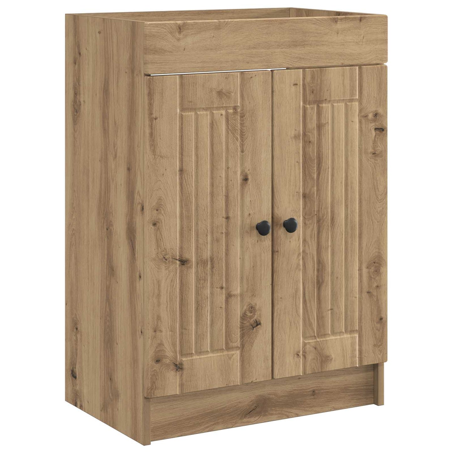 vidaXL Ντουλάπι κάτω από τον νιπτήρα Artisan Δρυς 56 x 37,5 x 81 εκ