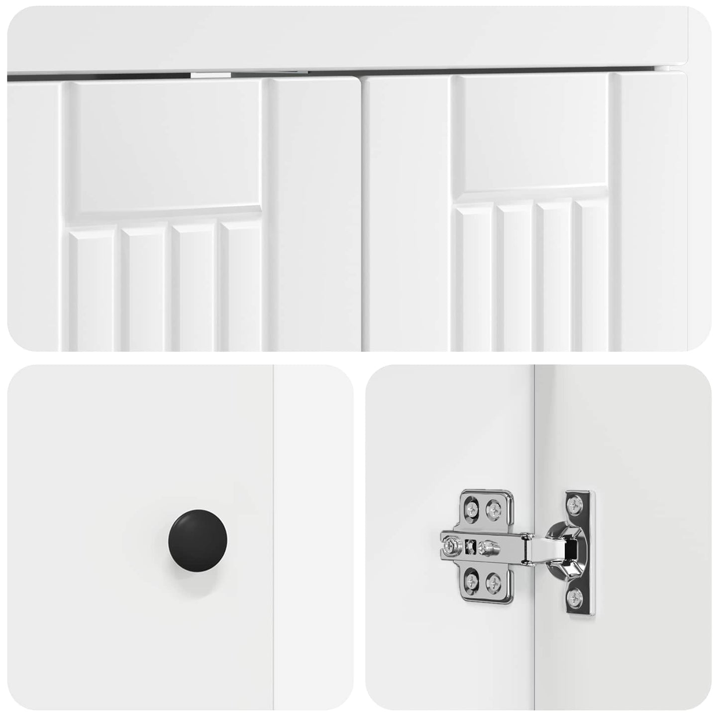 vidaXL Ντουλάπι κάτω από τον νιπτήρα Λευκό 78,5 x 37,5 x 81 εκ