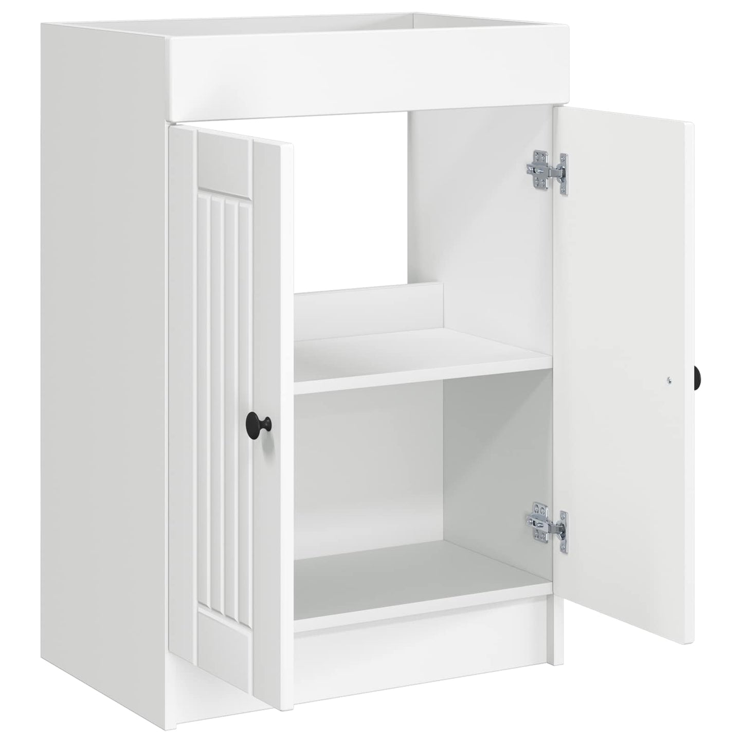 vidaXL Ντουλάπι κάτω από τον νιπτήρα Λευκό 78,5 x 37,5 x 81 εκ