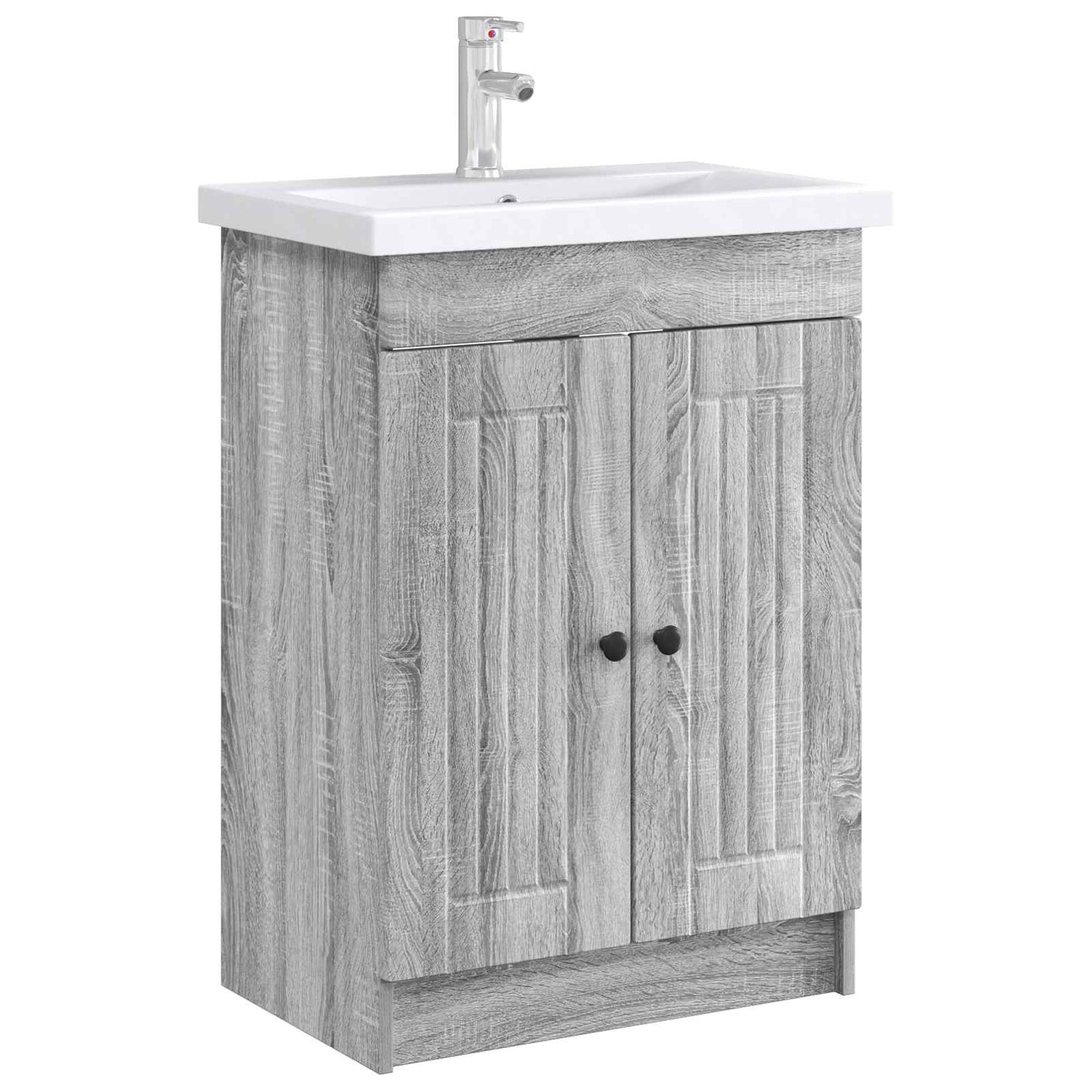 vidaXL Ντουλάπι κάτω από τον νιπτήρα Γκρι Sonoma 78,5 x 37,5 x 81 εκ