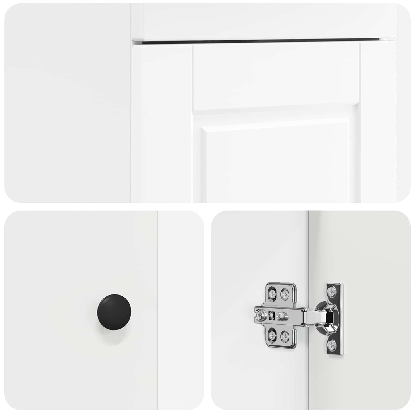 vidaXL Καθρέφτης μπάνιου με νιπτήρα Λευκό 42 x 40 x 84,5 εκ
