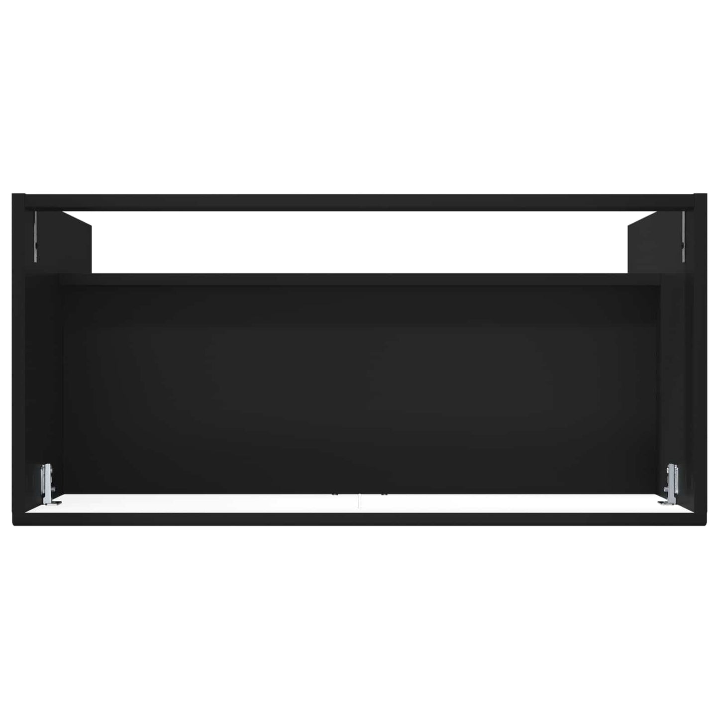 vidaXL Ντουλάπι κάτω από τον νιπτήρα Μαύρο 56 x 37,5 x 81 εκ