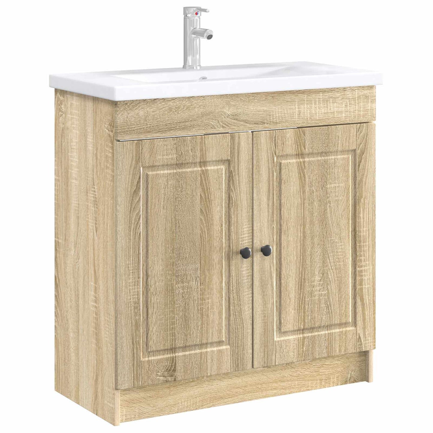 vidaXL Ντουλάπι κάτω από τον νιπτήρα Sonoma Δρυς 56 x 37,5 x 81 εκ