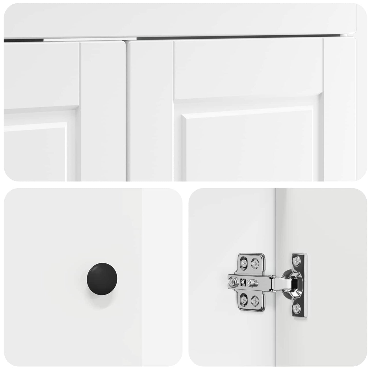 vidaXL Ντουλάπι κάτω από τον νιπτήρα Λευκό 78,5 x 37,5 x 81 εκ