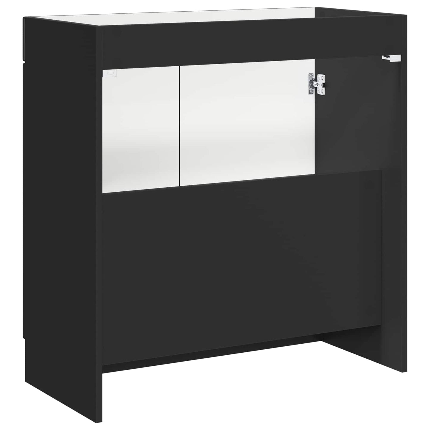 vidaXL Ντουλάπι κάτω από τον νιπτήρα Μαύρο 78,5 x 37,5 x 81 εκ