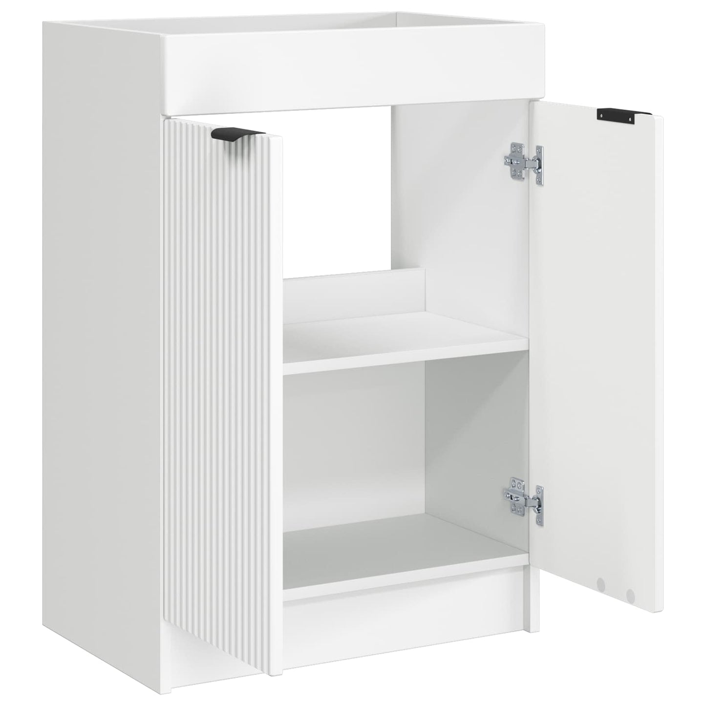 vidaXL Ντουλάπι κάτω από τον νιπτήρα Λευκό 56 x 37,5 x 81 εκ