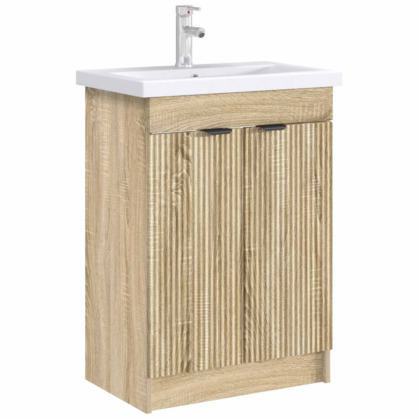 vidaXL Ντουλάπι κάτω από τον νιπτήρα Sonoma Δρυς 78,5 x 37,5 x 81 εκ