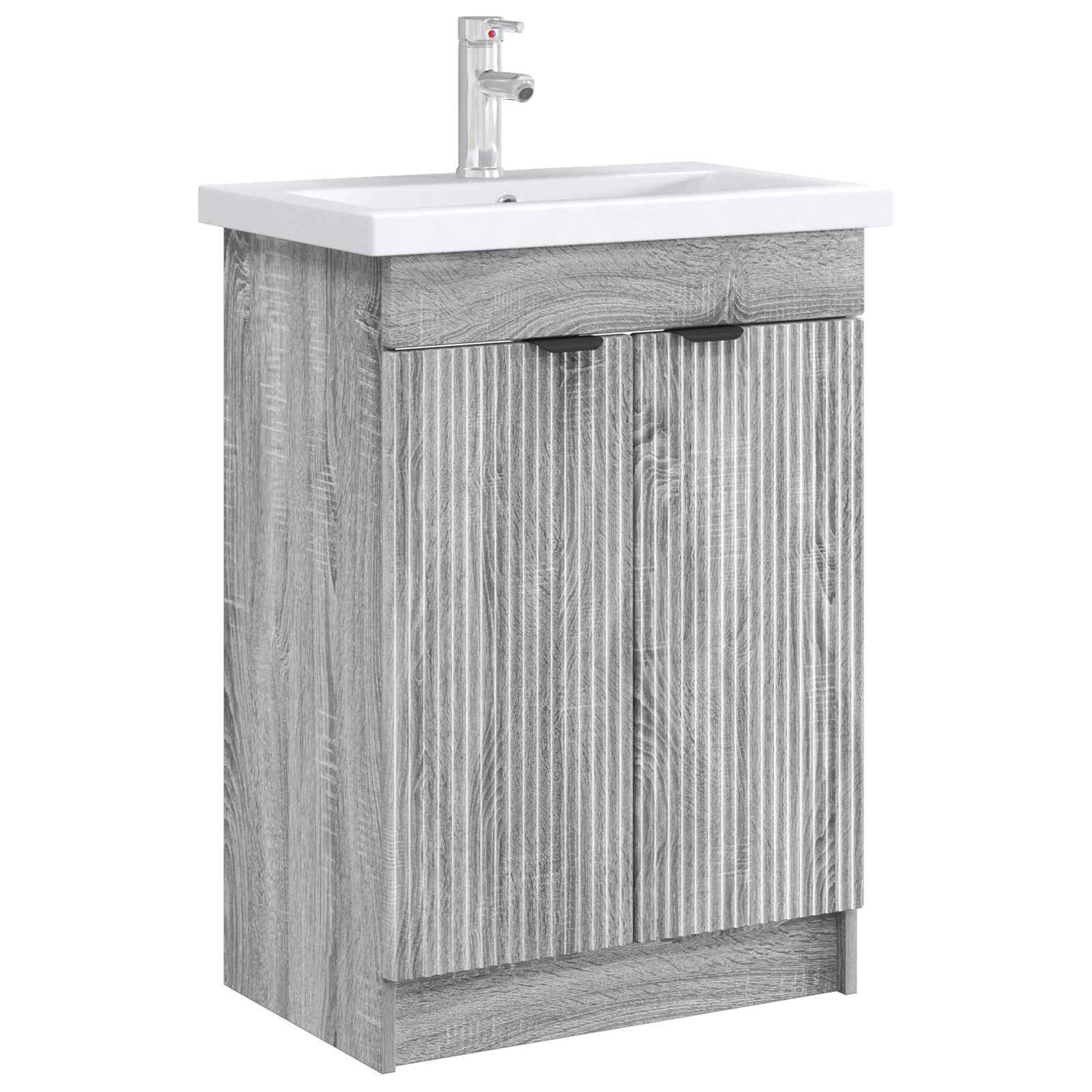 vidaXL Ντουλάπι κάτω από τον νιπτήρα Γκρι Sonoma 78,5 x 37,5 x 81 εκ