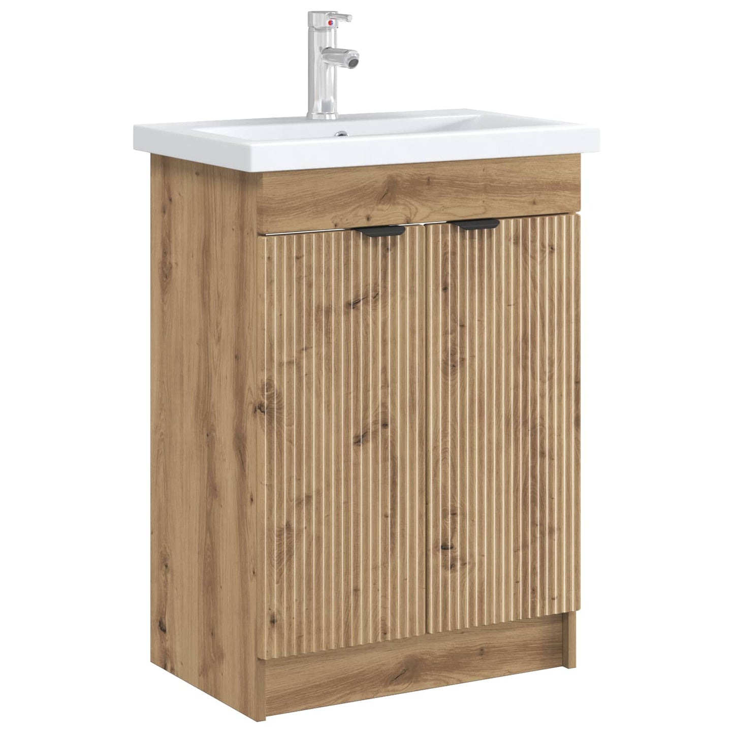 vidaXL Ντουλάπι κάτω από τον νιπτήρα Artisan Δρυς 78,5 x 37,5 x 81 εκ
