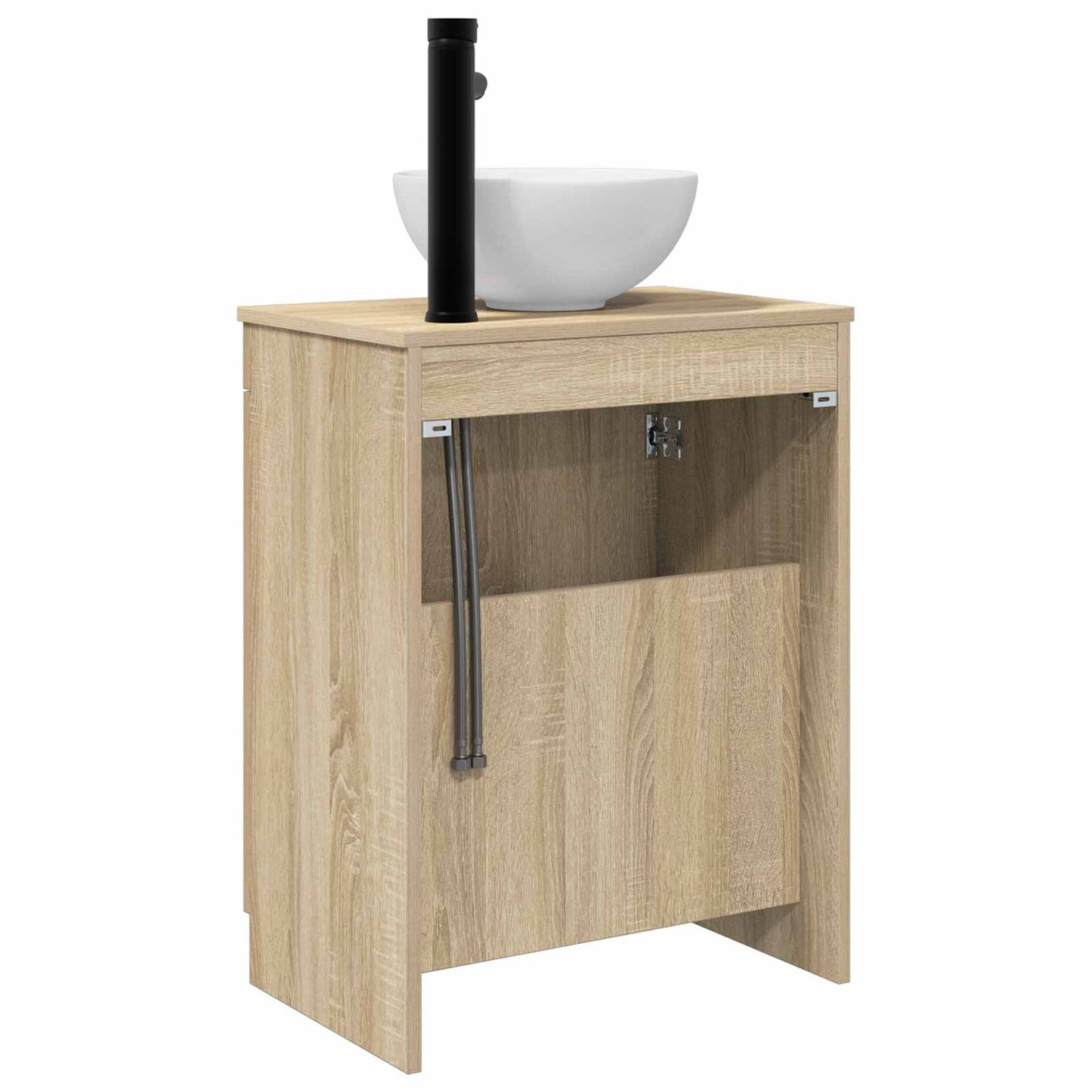 vidaXL Καθρέφτης μπάνιου με νιπτήρα Sonoma Δρυς 54 x 35 x 83 εκ