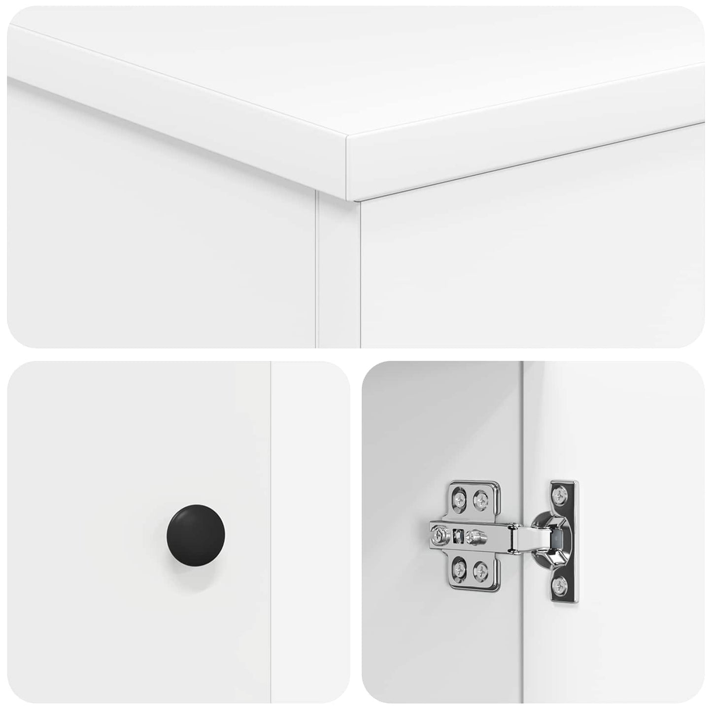 vidaXL Ντουλάπι Μπάνιου Λευκό 54 x 41 x 70 εκ Επεξεργασμένο Ξύλο