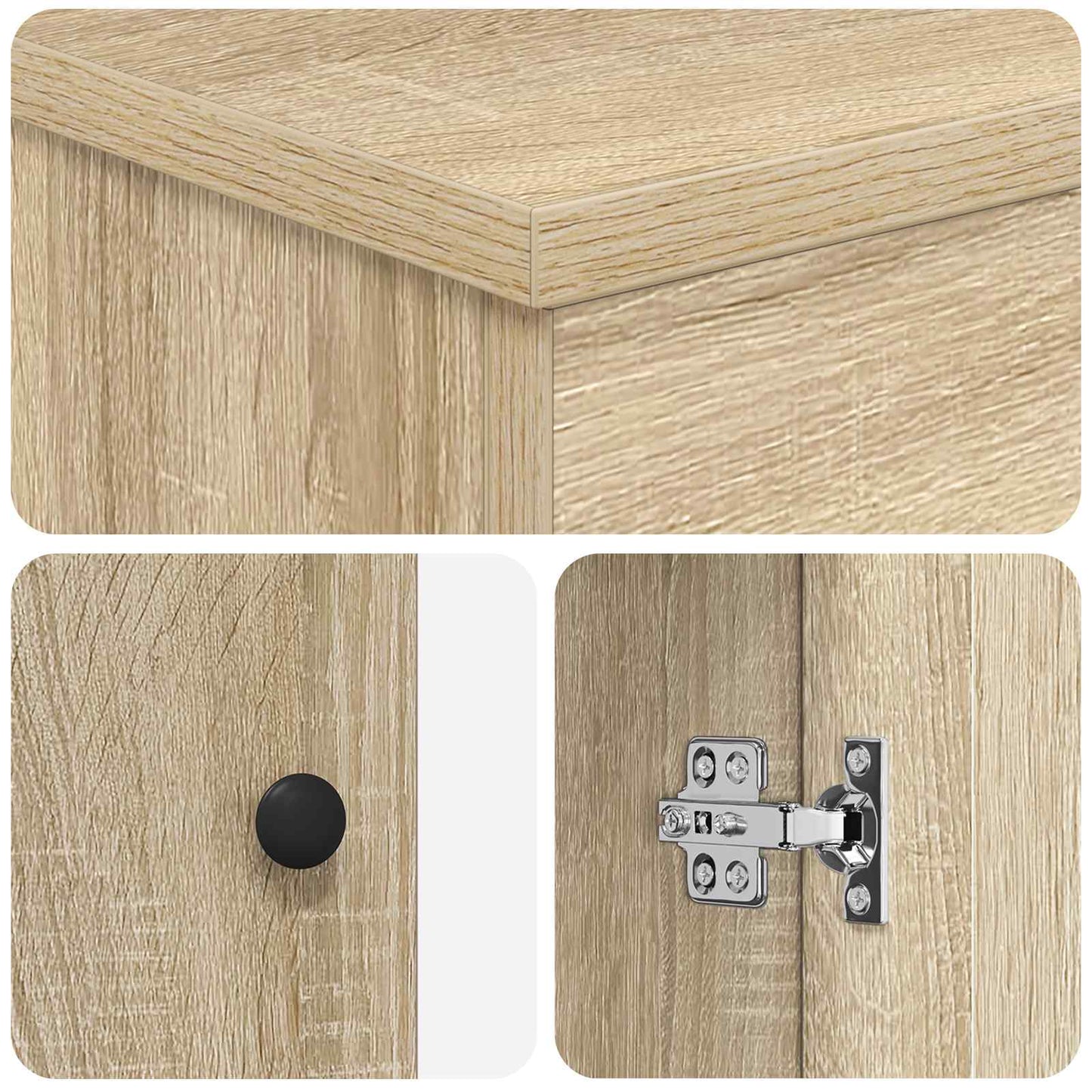 vidaXL Ντουλάπι Μπάνιου Sonoma Δρυς 54 x 41 x 70 εκ Επεξεργασμένο Ξύλο