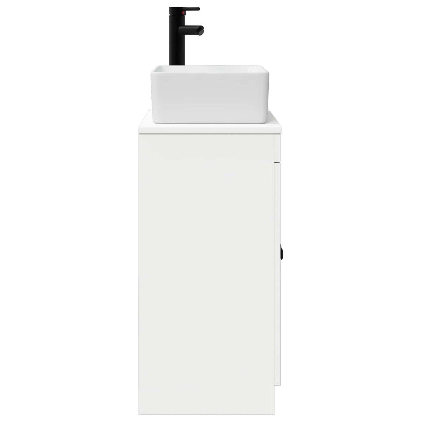 vidaXL Καθρέφτης μπάνιου με νιπτήρα Λευκό 54 x 35 x 83 εκ