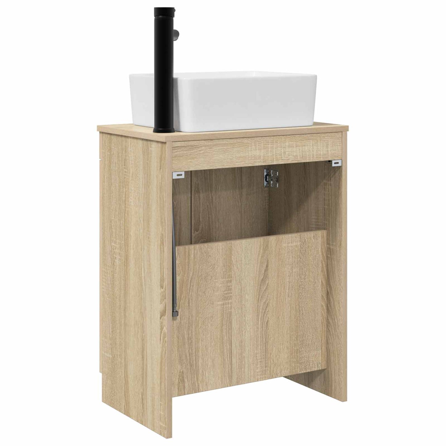 vidaXL Καθρέφτης μπάνιου με νιπτήρα Sonoma Δρυς 54 x 35 x 83 εκ
