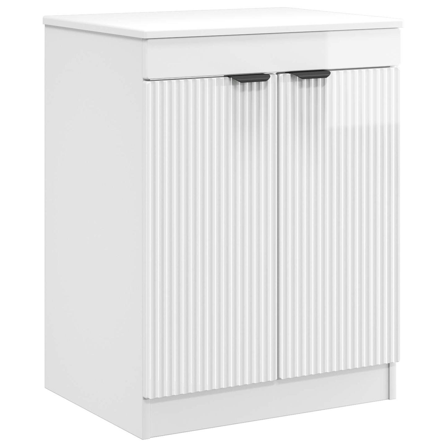vidaXL Ντουλάπι Μπάνιου Γυαλιστερό Λευκό 54 x 41 x 70 εκ