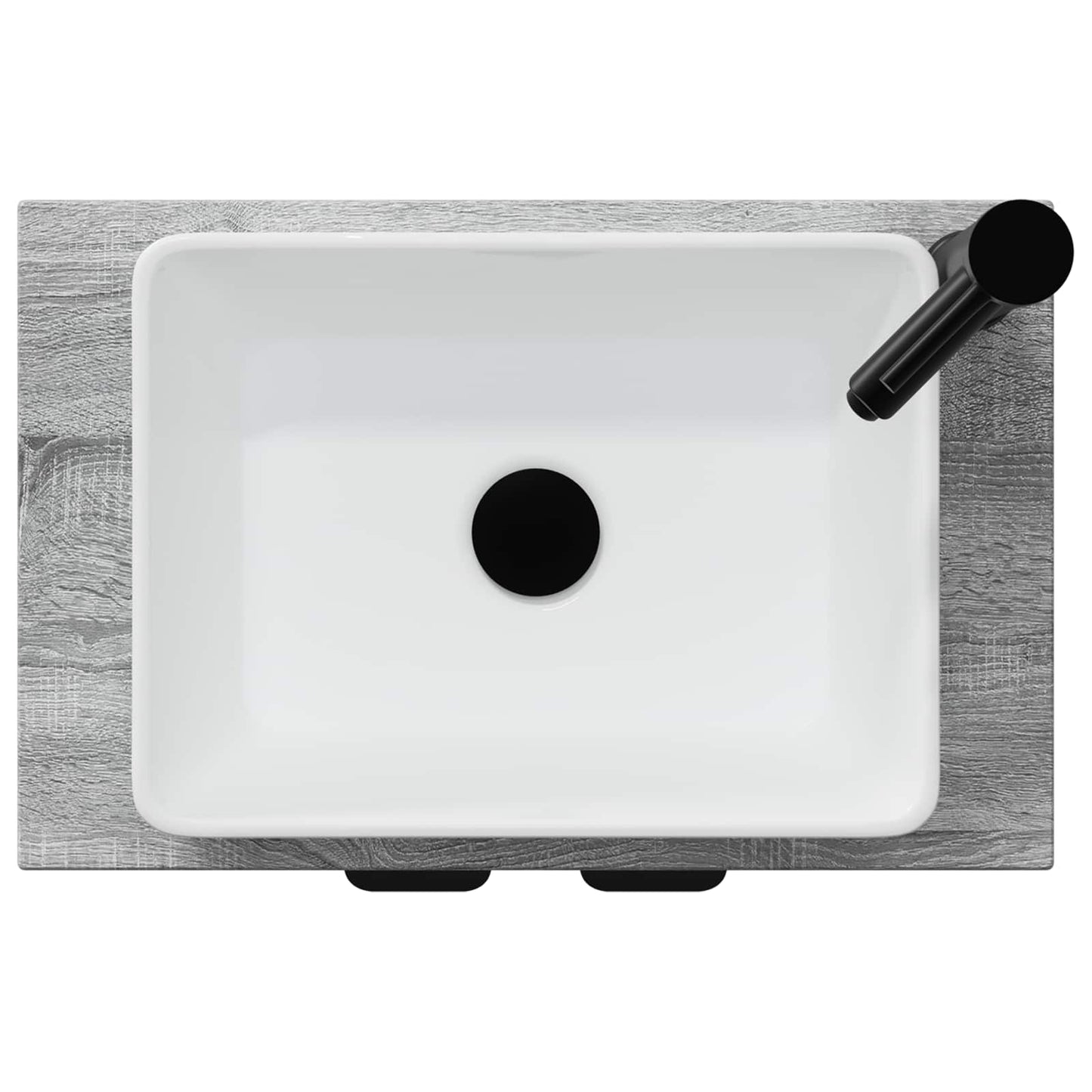 vidaXL Καθρέφτης μπάνιου με νιπτήρα Γκρι Sonoma 54 x 35 x 83 εκ