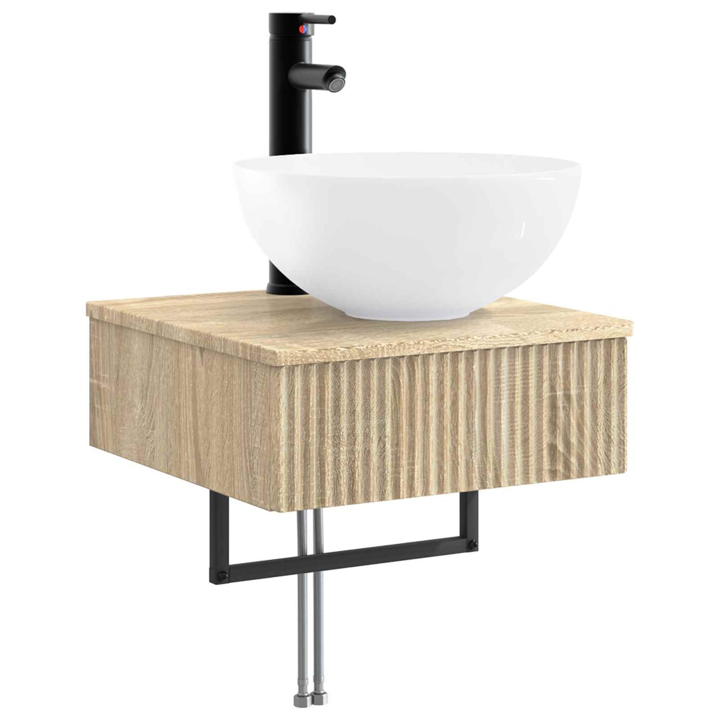 vidaXL Νιπτήρας Τοίχου Sonoma Δρυς 40 x 41 x 40,5 εκ