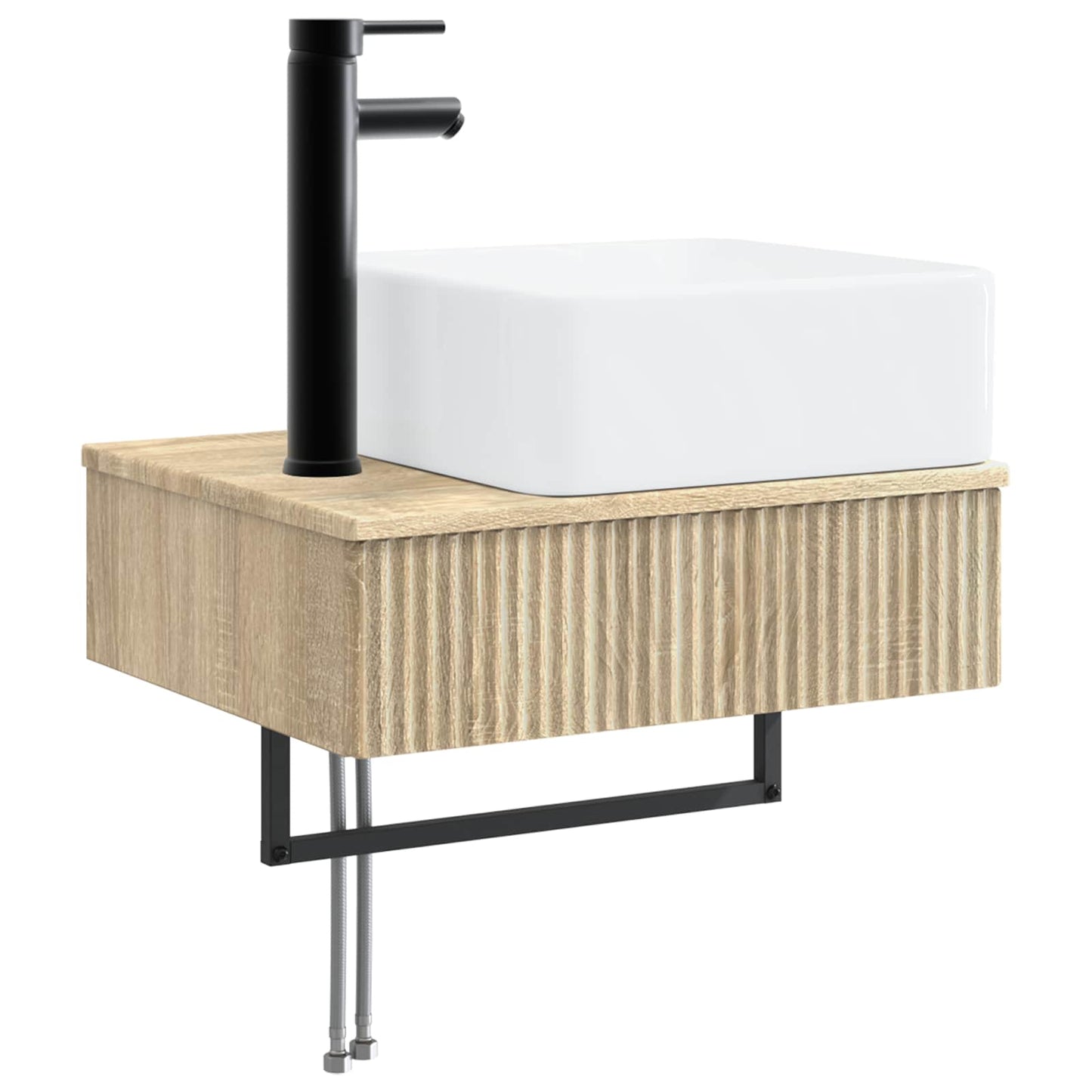 vidaXL Νιπτήρας Τοίχου Sonoma Δρυς 50 x 41 x 39 εκ. Επεξεργασμένο Ξύλο