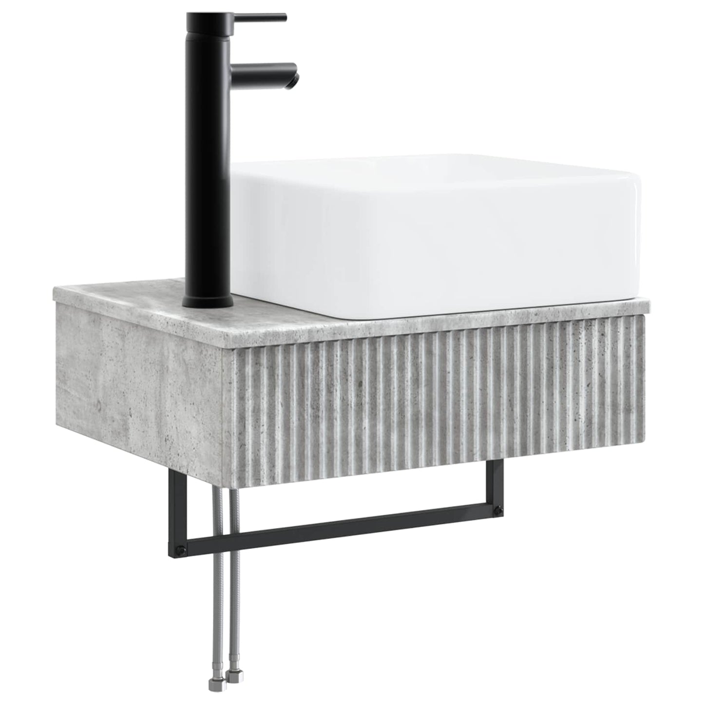 vidaXL Νιπτήρας Τοίχου Γκρι Σκυροδέματος 50 x 41 x 39 εκ.