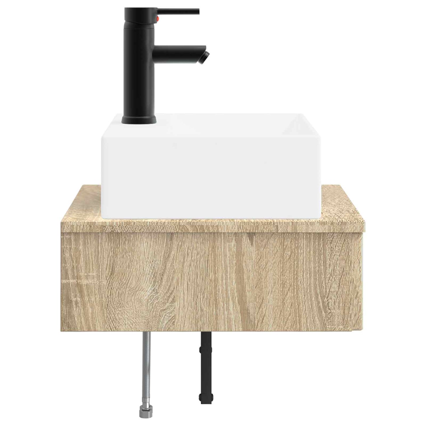 vidaXL Νιπτήρας Τοίχου Sonoma Δρυς 40 x 41 x 39 εκ. Επεξεργασμένο Ξύλο