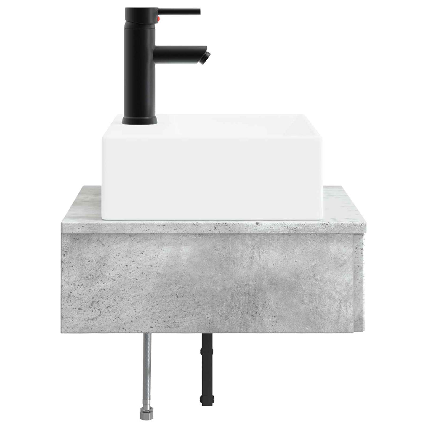 vidaXL Νιπτήρας Τοίχου Γκρι Σκυροδέματος 40 x 41 x 39 εκ.