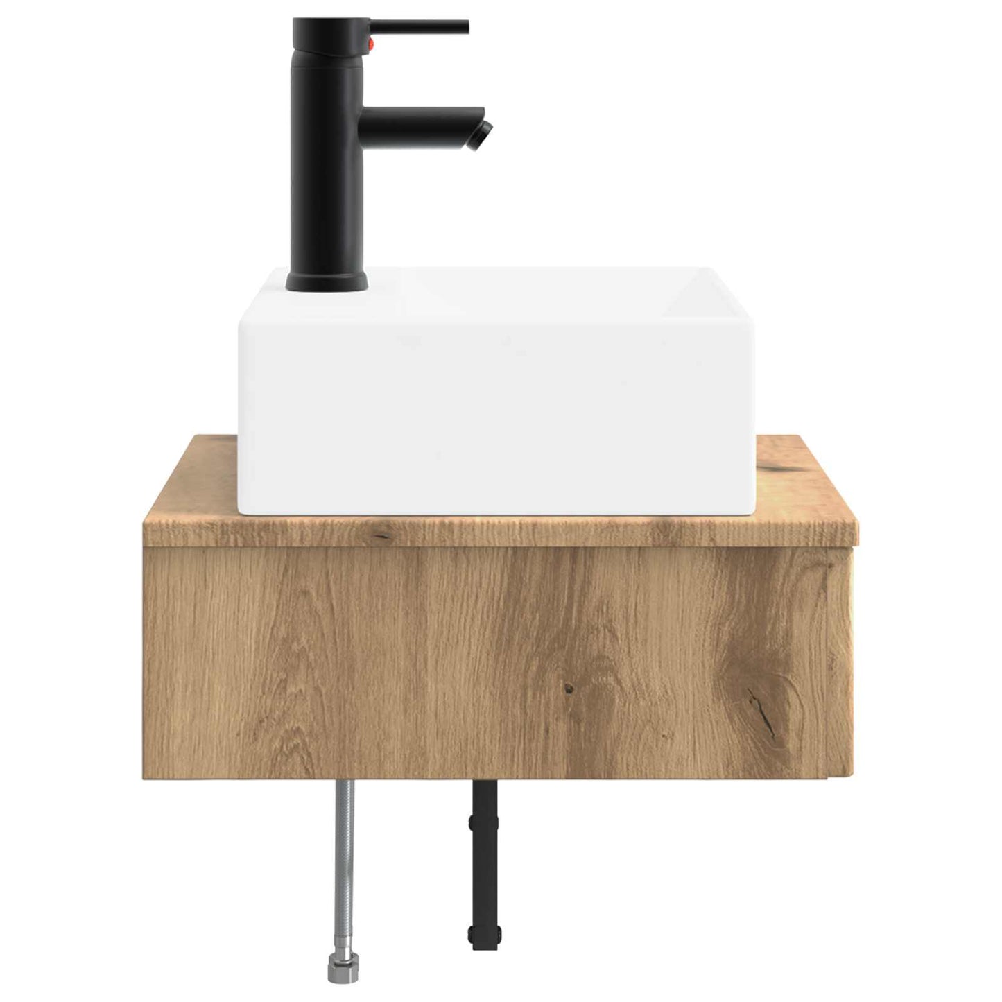 vidaXL Νιπτήρας Τοίχου Artisan Δρυς 40 x 41 x 39 εκ.