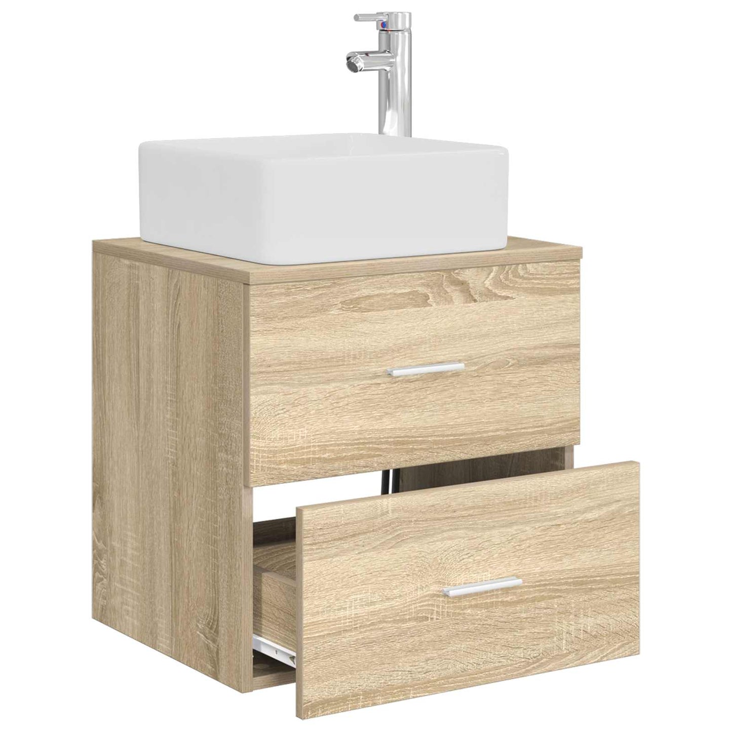 vidaXL Επιτοίχια Λεκάνη Έπιπλο Sonoma Δρυς 49,5 x 41 x 63 εκ