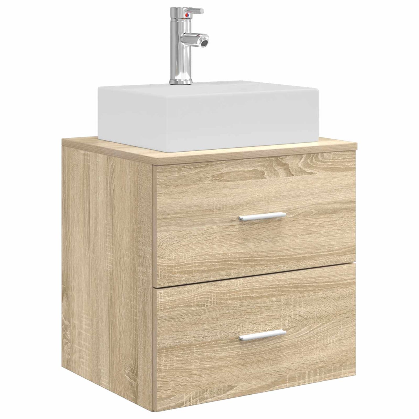 vidaXL Επιτοίχια Λεκάνη Έπιπλο Sonoma Δρυς 49,5 x 41 x 62,5 εκ