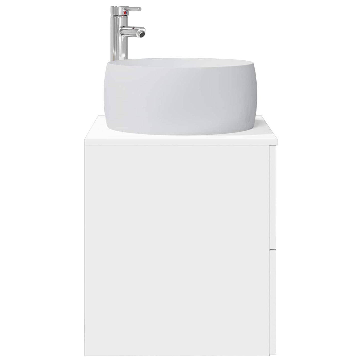vidaXL Επιτοίχια Λεκάνη Έπιπλο Λευκό 49,5 x 44,5 x 66 εκ