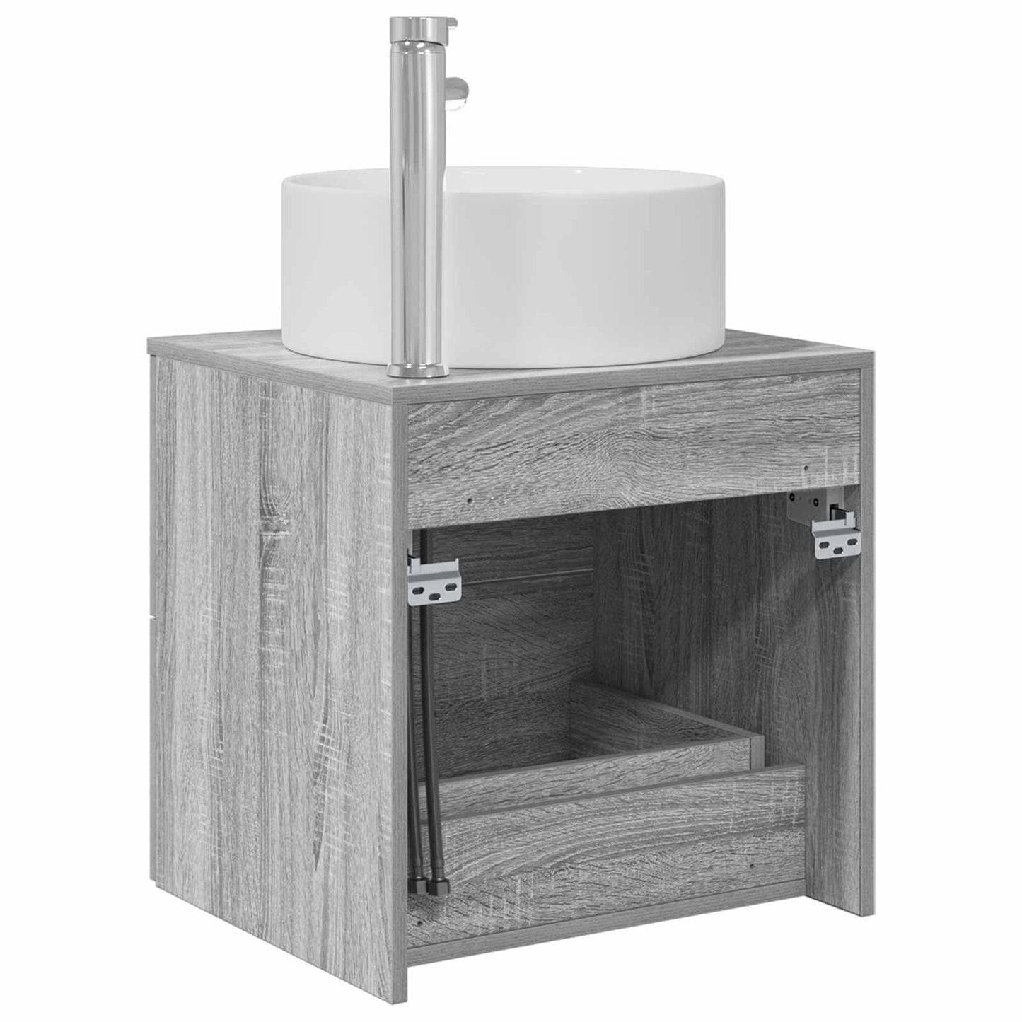 vidaXL Επιτοίχια Λεκάνη Έπιπλο Γκρι Sonoma 49,5 x 44,5 x 65,5 εκ