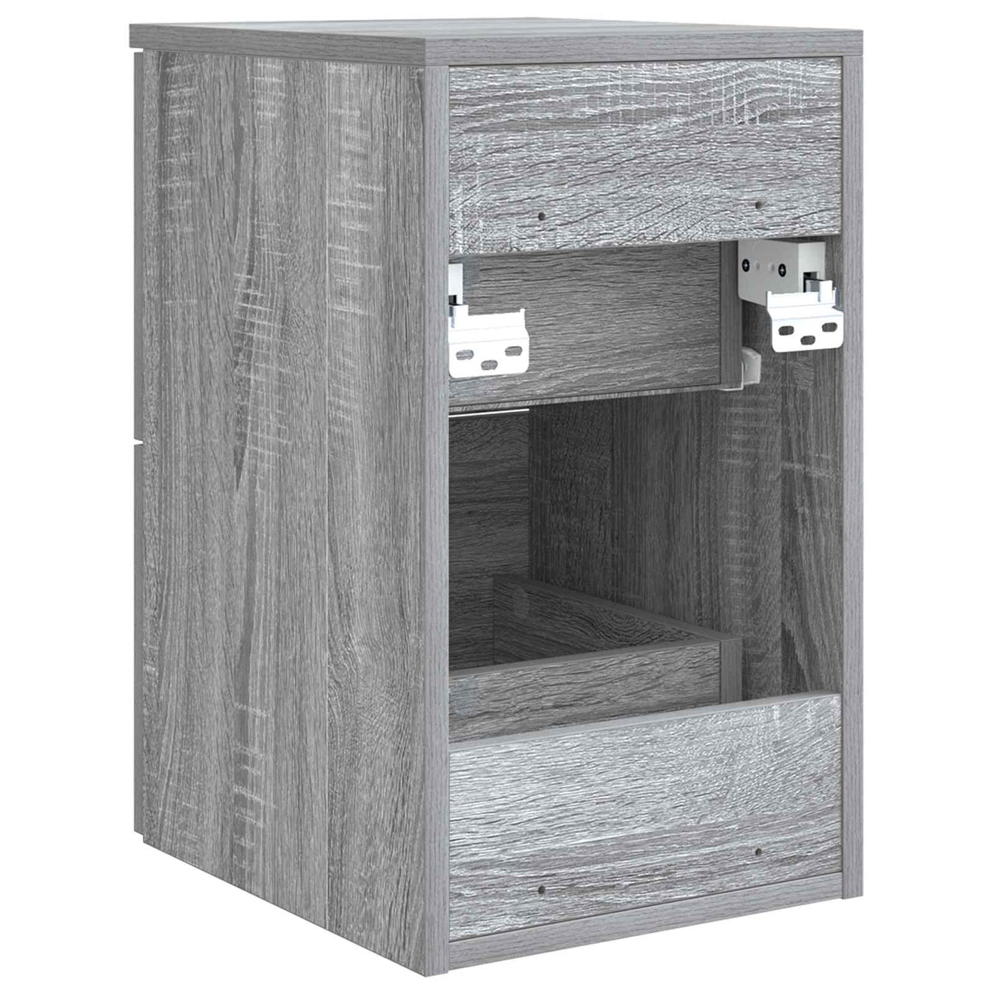 vidaXL Ντουλάπι Μπάνιου Ενδιάμεσο Γκρι Sonoma 30 x 35 x 50 εκ.